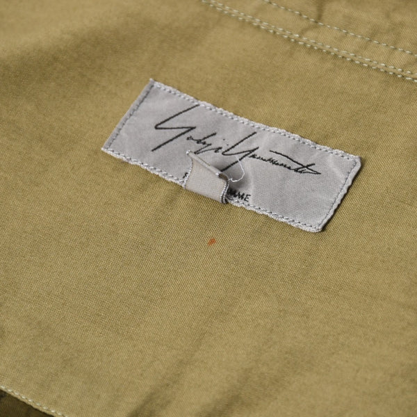 Yohji Yamamoto ヨウジヤマモト 長袖シャツ シャツ オリーブグリーン カーキ グリーン 緑 H0-B04-801 美品 中古 4a008168