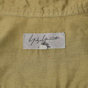 Yohji Yamamoto ヨウジヤマモト 長袖シャツ シャツ オリーブグリーン カーキ グリーン 緑 H0-B04-801 美品 中古 4a008168