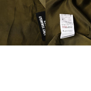 Yohji Yamamoto ヨウジヤマモト 長袖シャツ シャツ オリーブグリーン カーキ グリーン 緑 H0-B04-801 美品 中古 4a008168