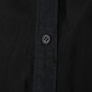 YOHJI YAMAMOTO POUR HOMME ヨウジヤマモト プールオム 長袖シャツ H0-B04-801 コットン キュプラ ブラック サイズ2 美品 中古 4a008165