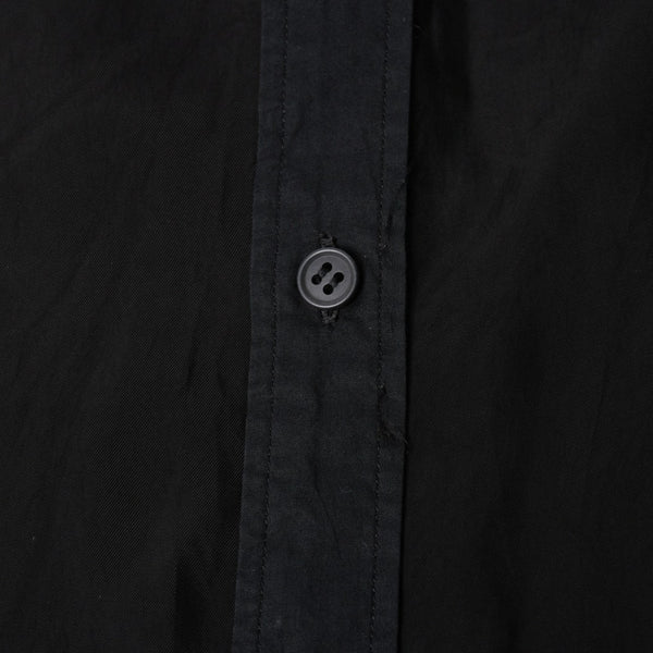 YOHJI YAMAMOTO POUR HOMME ヨウジヤマモト プールオム 長袖シャツ H0-B04-801 コットン キュプラ ブラック サイズ2 美品 中古 4a008165