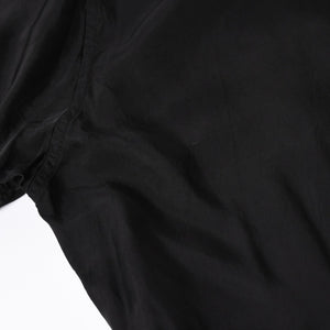 YOHJI YAMAMOTO POUR HOMME ヨウジヤマモト プールオム 長袖シャツ H0-B04-801 コットン キュプラ ブラック サイズ2 美品 中古 4a008165