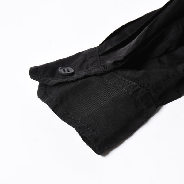 YOHJI YAMAMOTO POUR HOMME ヨウジヤマモト プールオム 長袖シャツ H0-B04-801 コットン キュプラ ブラック サイズ2 美品 中古 4a008165