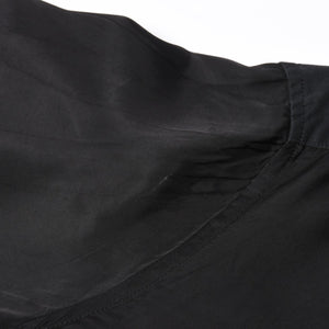 YOHJI YAMAMOTO POUR HOMME ヨウジヤマモト プールオム 長袖シャツ H0-B04-801 コットン キュプラ ブラック サイズ2 美品 中古 4a008165