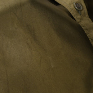 Yohji Yamamoto ヨウジヤマモト 長袖シャツ シャツ オリーブグリーン カーキ グリーン 緑 H0-B04-801 美品 中古 4a008168