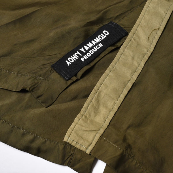 Yohji Yamamoto ヨウジヤマモト 長袖シャツ シャツ オリーブグリーン カーキ グリーン 緑 H0-B04-801 美品 中古 4a008168