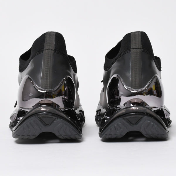 New and unused Mizuno Wave Sorayama Prophecy Sneakers Black Metallic Silver Sneakers Shoes Size 29cm Used 4a008184