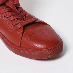 BUSCEMI ブシェミ ハイカットスニーカー スニーカー レザー レッド ゴールド金具 サイズ42 美品 中古 4a008315
