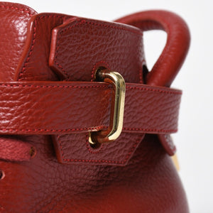 BUSCEMI ブシェミ ハイカットスニーカー スニーカー レザー レッド ゴールド金具 サイズ42 美品 中古 4a008315