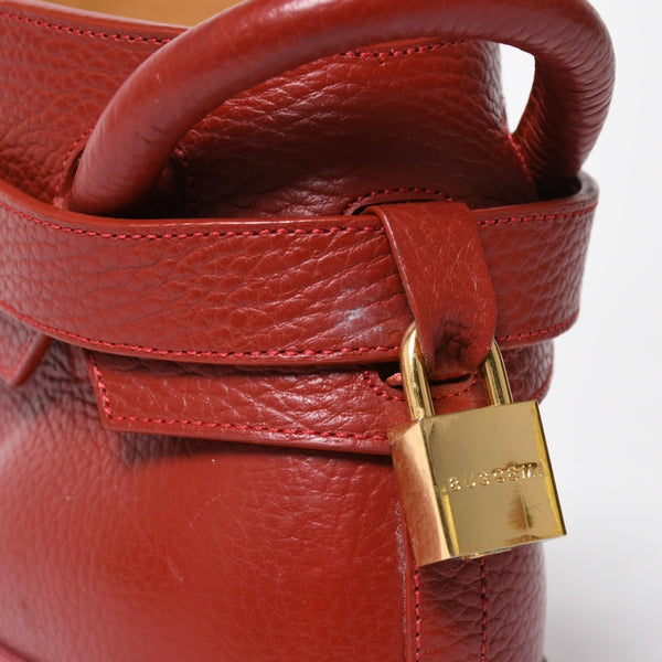 BUSCEMI ブシェミ ハイカットスニーカー スニーカー レザー レッド ゴールド金具 サイズ42 美品 中古 4a008315