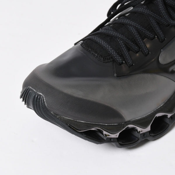 New and unused Mizuno Wave Sorayama Prophecy Sneakers Black Metallic Silver Sneakers Shoes Size 29cm Used 4a008184