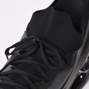 New and unused Mizuno Wave Sorayama Prophecy Sneakers Black Metallic Silver Sneakers Shoes Size 29cm Used 4a008184