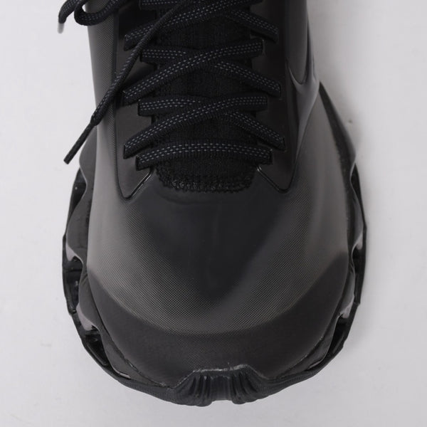 New and unused Mizuno Wave Sorayama Prophecy Sneakers Black Metallic Silver Sneakers Shoes Size 29cm Used 4a008184