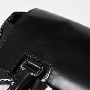 GUCCI Gucci Queen Boston bag handbag 189883 Tom Ford period Made in Italy Patent leather Black Gold hardware Good condition Used 4a008267