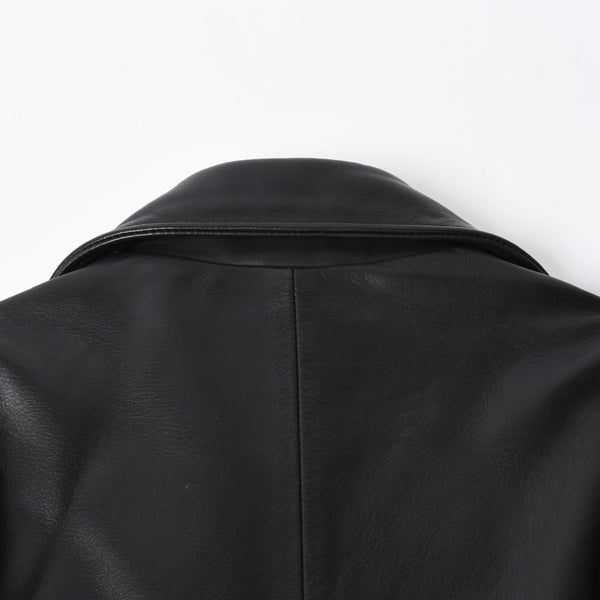 Very Good Condition CHROME HEARTS Jacket Riders Leather Jacket Leather Jacket JJDEAN Black Silver 925 Size S Used 4a008357