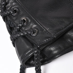 Very Good Condition CHROME HEARTS Jacket Riders Leather Jacket Leather Jacket JJDEAN Black Silver 925 Size S Used 4a008357