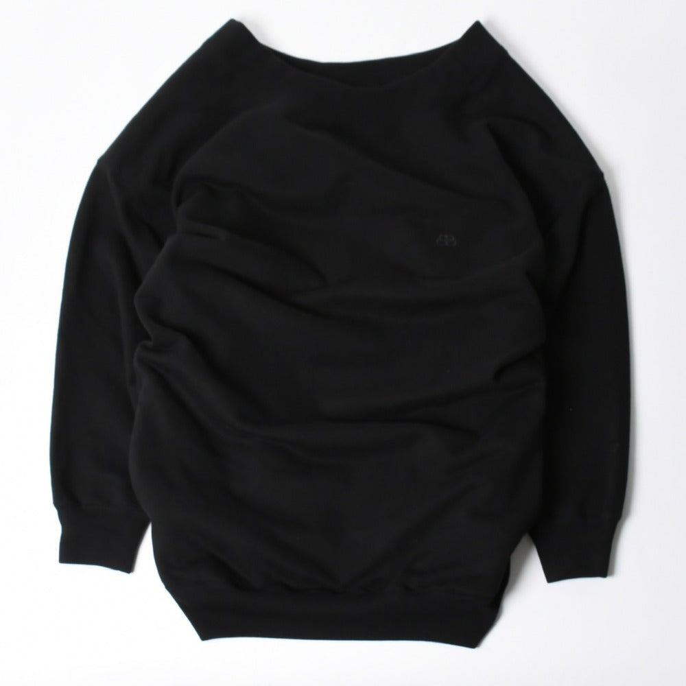 新品同様品 BALENCIAGA バレンシアガ トレーナー スウェット ブラック 19AW Cristobal Sweatshirt BB刺繍 601491 中古 4a008169