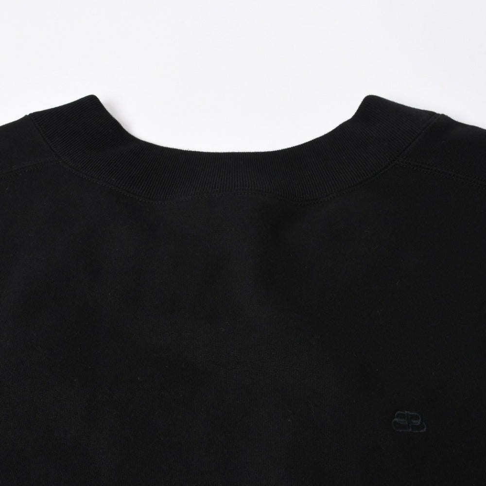 新品同様品 BALENCIAGA バレンシアガ トレーナー スウェット ブラック 19AW Cristobal Sweatshirt BB刺繍 601491 中古 4a008169