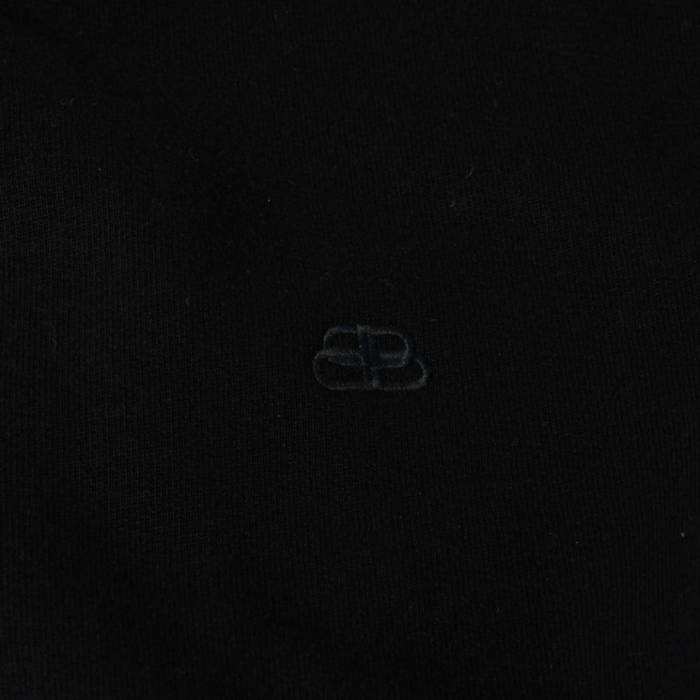 新品同様品 BALENCIAGA バレンシアガ トレーナー スウェット ブラック 19AW Cristobal Sweatshirt BB刺繍 601491 中古 4a008169