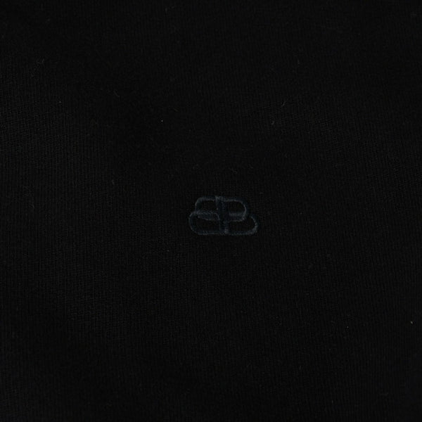 Like new BALENCIAGA Sweatshirt Black 19AW Cristobal Sweatshirt BB embroidery 601491 Used 4a008169