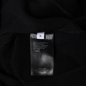 Like new BALENCIAGA Sweatshirt Black 19AW Cristobal Sweatshirt BB embroidery 601491 Used 4a008169
