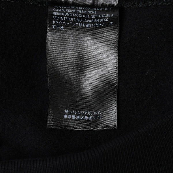 Like new BALENCIAGA Sweatshirt Black 19AW Cristobal Sweatshirt BB embroidery 601491 Used 4a008169