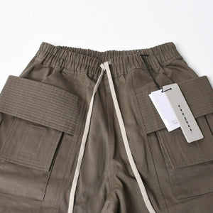 New and unused Rick Owens DRKSHDW Dark Shadow Krech Cargo Drawstring Pants Gray Brown DU02C5376-TW Used 4a008578