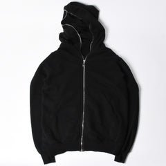 新品同様品 Rick Owens リックオウエンス DRKSHDW ダークシャドウ パーカー フーディー サイズXS ブラック シルバー金具 DU01D1283-F 中古 4a008579