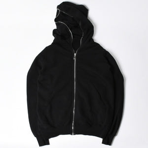 新品同様品 Rick Owens リックオウエンス DRKSHDW ダークシャドウ パーカー フーディー サイズXS ブラック シルバー金具 DU01D1283-F 中古 4a008579