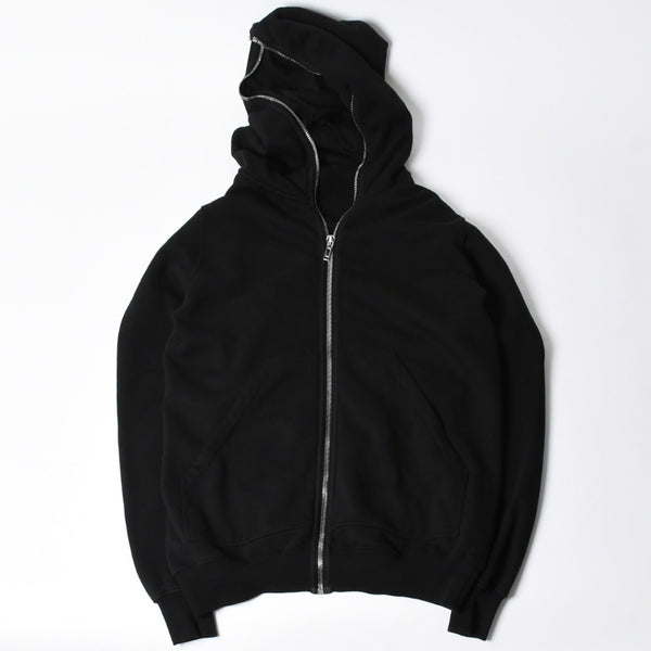 新品同様品 Rick Owens リックオウエンス DRKSHDW ダークシャドウ パーカー フーディー サイズXS ブラック シルバー金具 DU01D1283-F 中古 4a008579