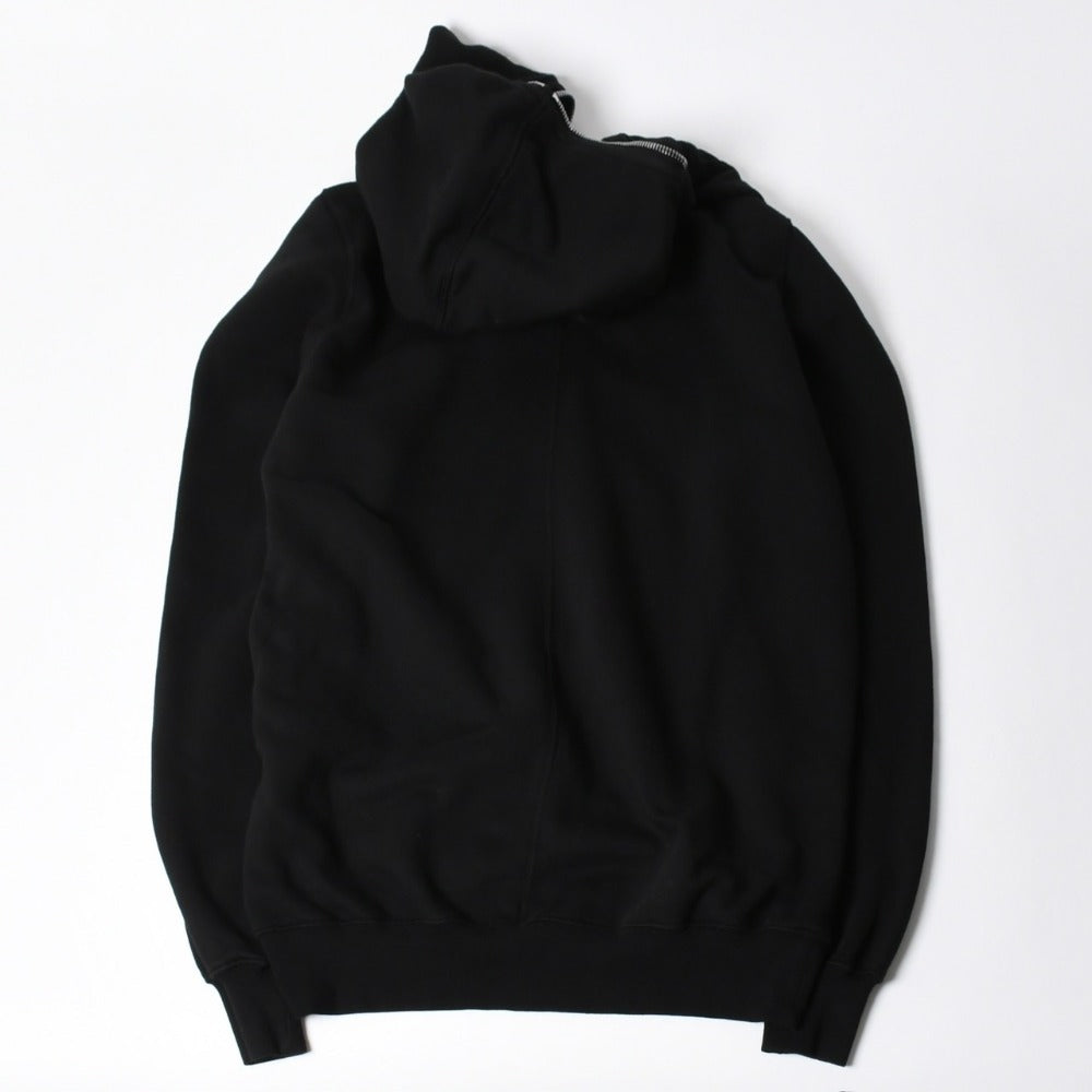 新品同様品 Rick Owens リックオウエンス DRKSHDW ダークシャドウ パーカー フーディー サイズXS ブラック シルバー金具 DU01D1283-F 中古 4a008579