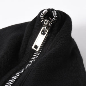 新品同様品 Rick Owens リックオウエンス DRKSHDW ダークシャドウ パーカー フーディー サイズXS ブラック シルバー金具 DU01D1283-F 中古 4a008579