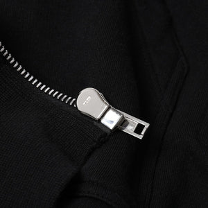 新品同様品 Rick Owens リックオウエンス DRKSHDW ダークシャドウ パーカー フーディー サイズXS ブラック シルバー金具 DU01D1283-F 中古 4a008579