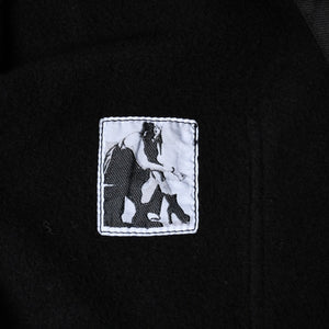 新品同様品 Rick Owens リックオウエンス DRKSHDW ダークシャドウ パーカー フーディー サイズXS ブラック シルバー金具 DU01D1283-F 中古 4a008579