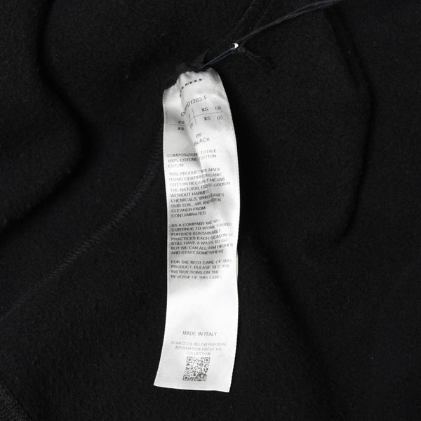 新品同様品 Rick Owens リックオウエンス DRKSHDW ダークシャドウ パーカー フーディー サイズXS ブラック シルバー金具 DU01D1283-F 中古 4a008579