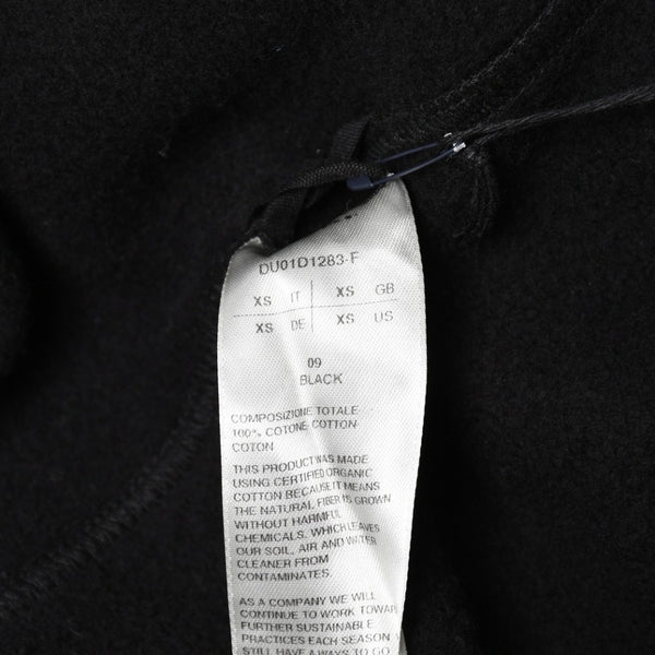 新品同様品 Rick Owens リックオウエンス DRKSHDW ダークシャドウ パーカー フーディー サイズXS ブラック シルバー金具 DU01D1283-F 中古 4a008579