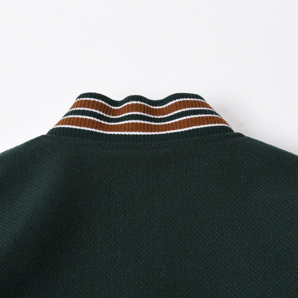 極美品 SAINT LAURENT サンローラン 17AW アウター ジャケット サイズ46 ダークグリーン ブラウン オレンジ 494172 Y180W 中古 4a008358