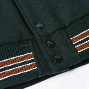 極美品 SAINT LAURENT サンローラン 17AW アウター ジャケット サイズ46 ダークグリーン ブラウン オレンジ 494172 Y180W 中古 4a008358