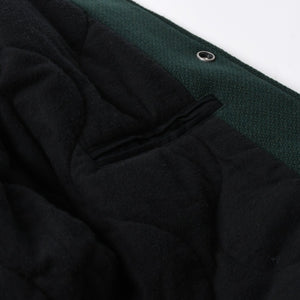 極美品 SAINT LAURENT サンローラン 17AW アウター ジャケット サイズ46 ダークグリーン ブラウン オレンジ 494172 Y180W 中古 4a008358