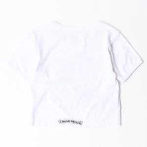 新品未使用 CHROME HEARTS クロムハーツ ヴァインハート クロップド 半袖Tシャツ サイズO/S ホワイト I♡ NY ニューヨーク限定 中古 4a007554