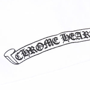 新品未使用 CHROME HEARTS クロムハーツ ヴァインハート クロップド 半袖Tシャツ サイズO/S ホワイト I♡ NY ニューヨーク限定 中古 4a007554