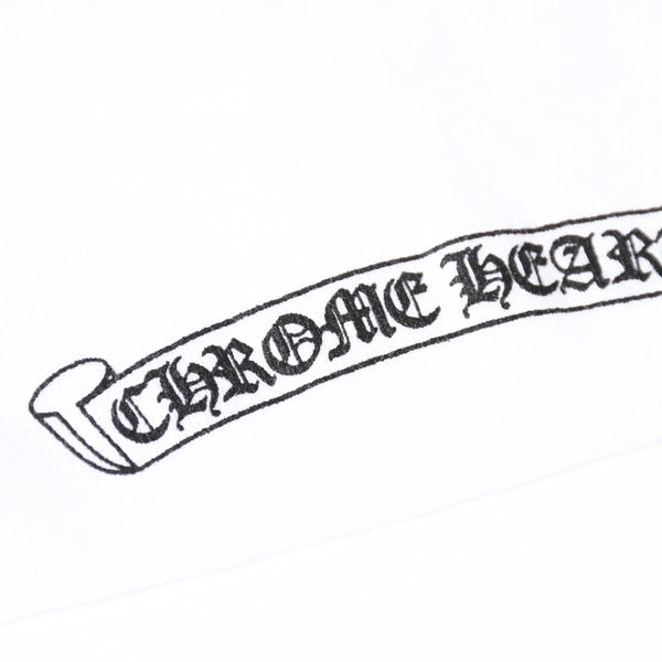 新品未使用 CHROME HEARTS クロムハーツ ヴァインハート クロップド 半袖Tシャツ サイズO/S ホワイト I♡ NY ニューヨーク限定 中古 4a007554
