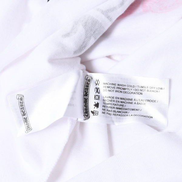 新品未使用 CHROME HEARTS クロムハーツ ヴァインハート クロップド 半袖Tシャツ サイズO/S ホワイト I♡ NY ニューヨーク限定 中古 4a007554