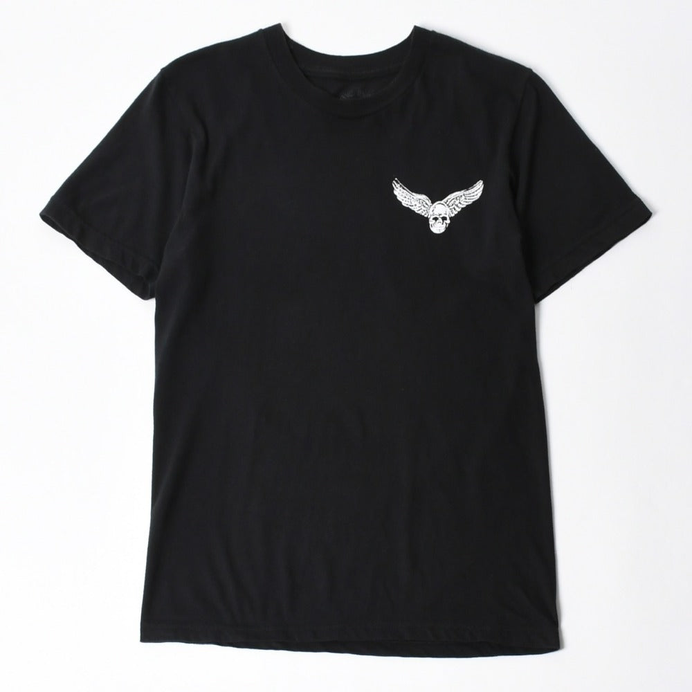 極美品 CHROME HEARTS クロムハーツ 半袖 Tシャツ 半袖Tシャツ ジョー・フォティ ブラック ホワイト サイズS 中古 4a007943