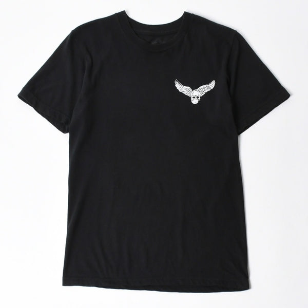 極美品 CHROME HEARTS クロムハーツ 半袖 Tシャツ 半袖Tシャツ ジョー・フォティ ブラック ホワイト サイズS 中古 4a007943