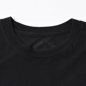 極美品 CHROME HEARTS クロムハーツ 半袖 Tシャツ 半袖Tシャツ ジョー・フォティ ブラック ホワイト サイズS 中古 4a007943