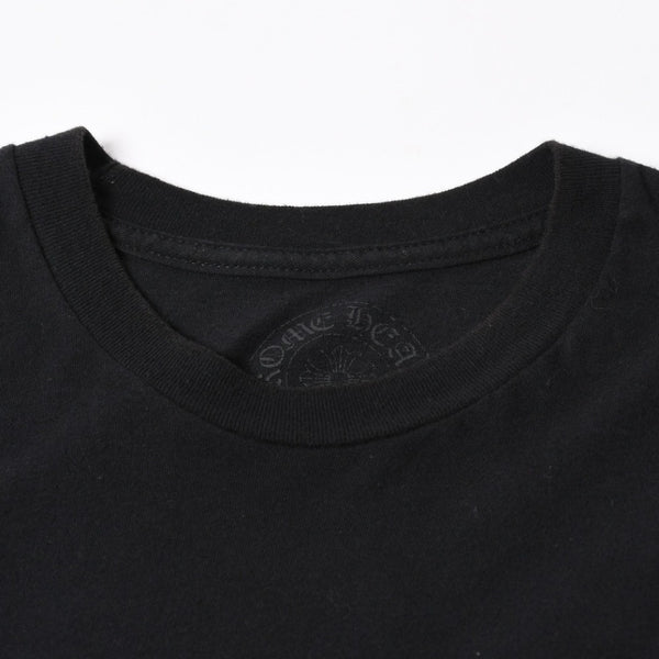 極美品 CHROME HEARTS クロムハーツ 半袖 Tシャツ 半袖Tシャツ ジョー・フォティ ブラック ホワイト サイズS 中古 4a007943