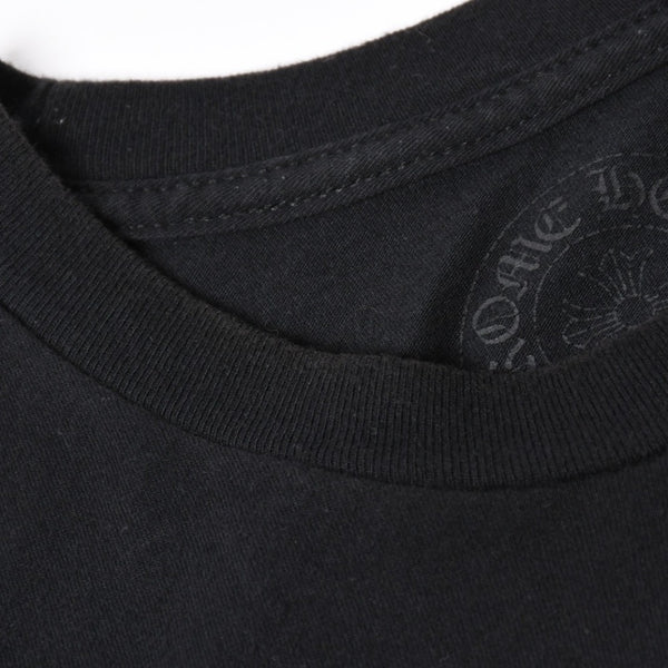 極美品 CHROME HEARTS クロムハーツ 半袖 Tシャツ 半袖Tシャツ ジョー・フォティ ブラック ホワイト サイズS 中古 4a007943