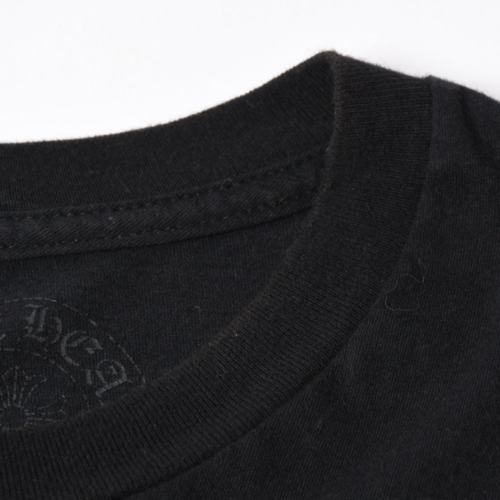 極美品 CHROME HEARTS クロムハーツ 半袖 Tシャツ 半袖Tシャツ ジョー・フォティ ブラック ホワイト サイズS 中古 4a007943