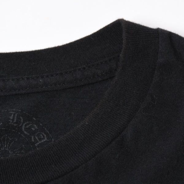 極美品 CHROME HEARTS クロムハーツ 半袖 Tシャツ 半袖Tシャツ ジョー・フォティ ブラック ホワイト サイズS 中古 4a007943